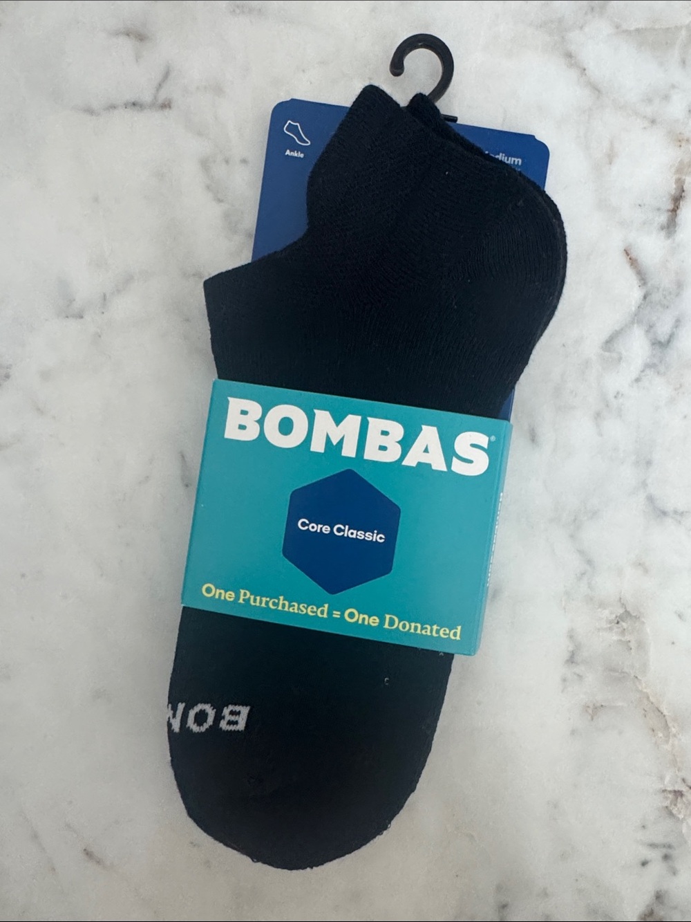 Bombas Black Core Classic Ankle Socks